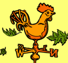 Dibujo Veletas y gallo pintado por yaile 