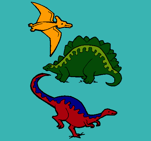 Tres clases de dinosaurios