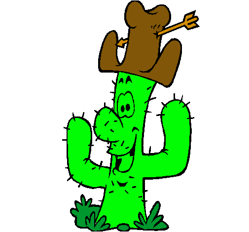 Cactus con sombrero