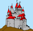 Dibujo Castillo medieval pintado por supermascota