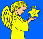 Dibujo Ángel y estrella pintado por michelle12