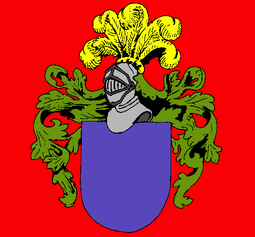 Escudo de armas y casco