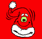 Dibujo Gorro de Papa Noel pintado por yessi