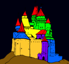 Dibujo Castillo medieval pintado por andreu