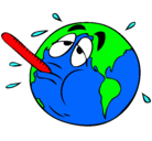 Dibujo Calentamiento global pintado por guppy