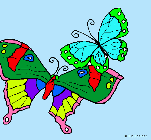Dibujo Mariposas pintado por abrilsanti