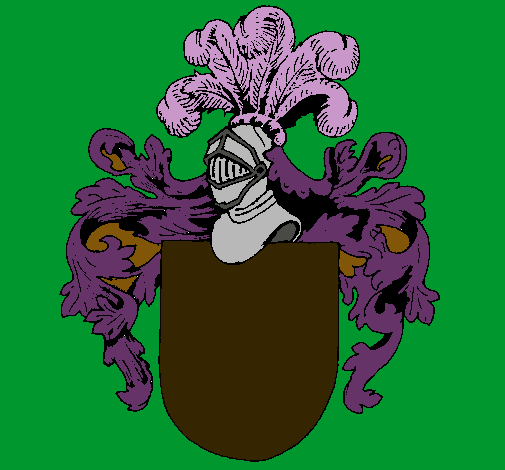 Escudo de armas y casco