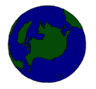 Dibujo Planeta Tierra pintado por hector