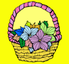 Dibujo Cesta de flores 2 pintado por avatar
