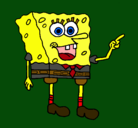 Dibujo Bob Esponja pintado por andrik