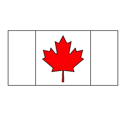 Dibujo Canadá pintado por vane