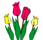 Dibujo Tulipanes pintado por olguita