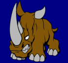 Dibujo Rinoceronte II pintado por abrilsanti