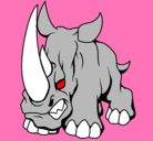 Dibujo Rinoceronte II pintado por MARCO