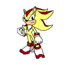 Dibujo Sonic pintado por Shadow