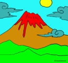 Dibujo Monte Fuji pintado por Eduardito