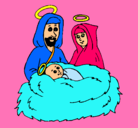 Dibujo Natividad pintado por yessi