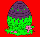 Dibujo Huevo de pascua 2 pintado por catarina