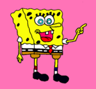 Dibujo Bob Esponja pintado por sindi