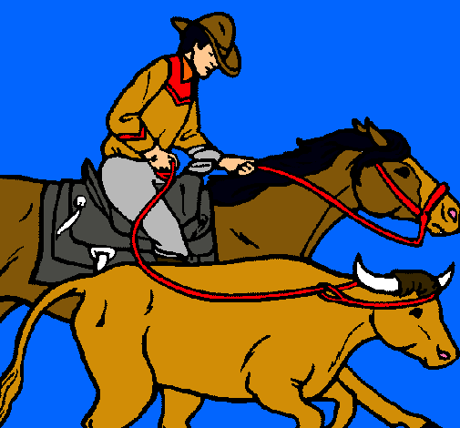 Vaquero y vaca