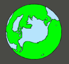 Dibujo Planeta Tierra pintado por alexei