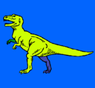 Dibujo Tiranosaurus Rex pintado por jano
