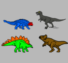 Dibujo Dinosaurios de tierra pintado por jefte