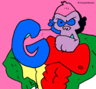 Dibujo Gorila pintado por GENARO