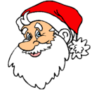Dibujo Cara Papa Noel pintado por fran08