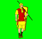 Dibujo Soldado romano pintado por luyu8