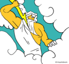 Dibujo Dios Zeus pintado por guillem