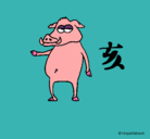 Dibujo Cerdo  pintado por JAIMEKO