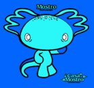 Dibujo Mostro 2 pintado por ashu