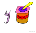 Dibujo Yogur pintado por MAYTE