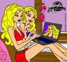 Dibujo Barbie chateando pintado por OJOPOP546256P99
