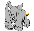 Dibujo Rinoceronte II pintado por william