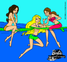 Dibujo Barbie y sus amigas pintado por pollitooo