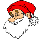 Dibujo Cara Papa Noel pintado por paco