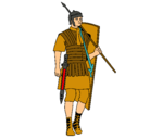 Dibujo Soldado romano pintado por bwiu