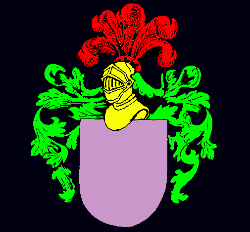 Escudo de armas y casco