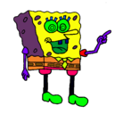 Dibujo Bob Esponja pintado por nbvcxzefh