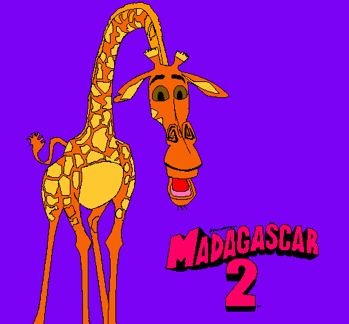 Dibujo Madagascar 2 Melman pintado por klaudhia