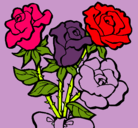 Dibujo Ramo de rosas pintado por DeNySuKa