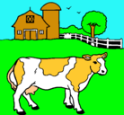 Dibujo Vaca pasturando pintado por 555555555555554