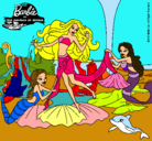Dibujo Barbie con sirenas pintado por Mirene