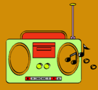 Dibujo Radio cassette 2 pintado por xiomafx+
