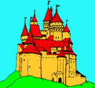 Dibujo Castillo medieval pintado por kepa