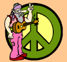 Dibujo Músico hippy pintado por BABAKOOL