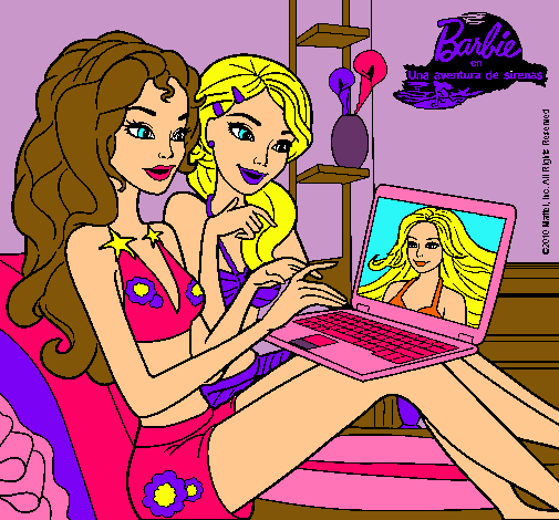 Barbie chateando