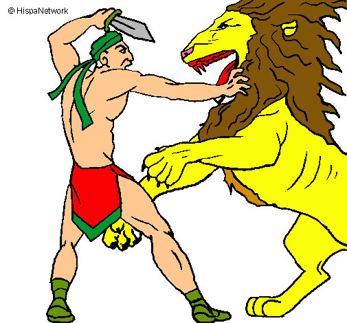 Gladiador contra león